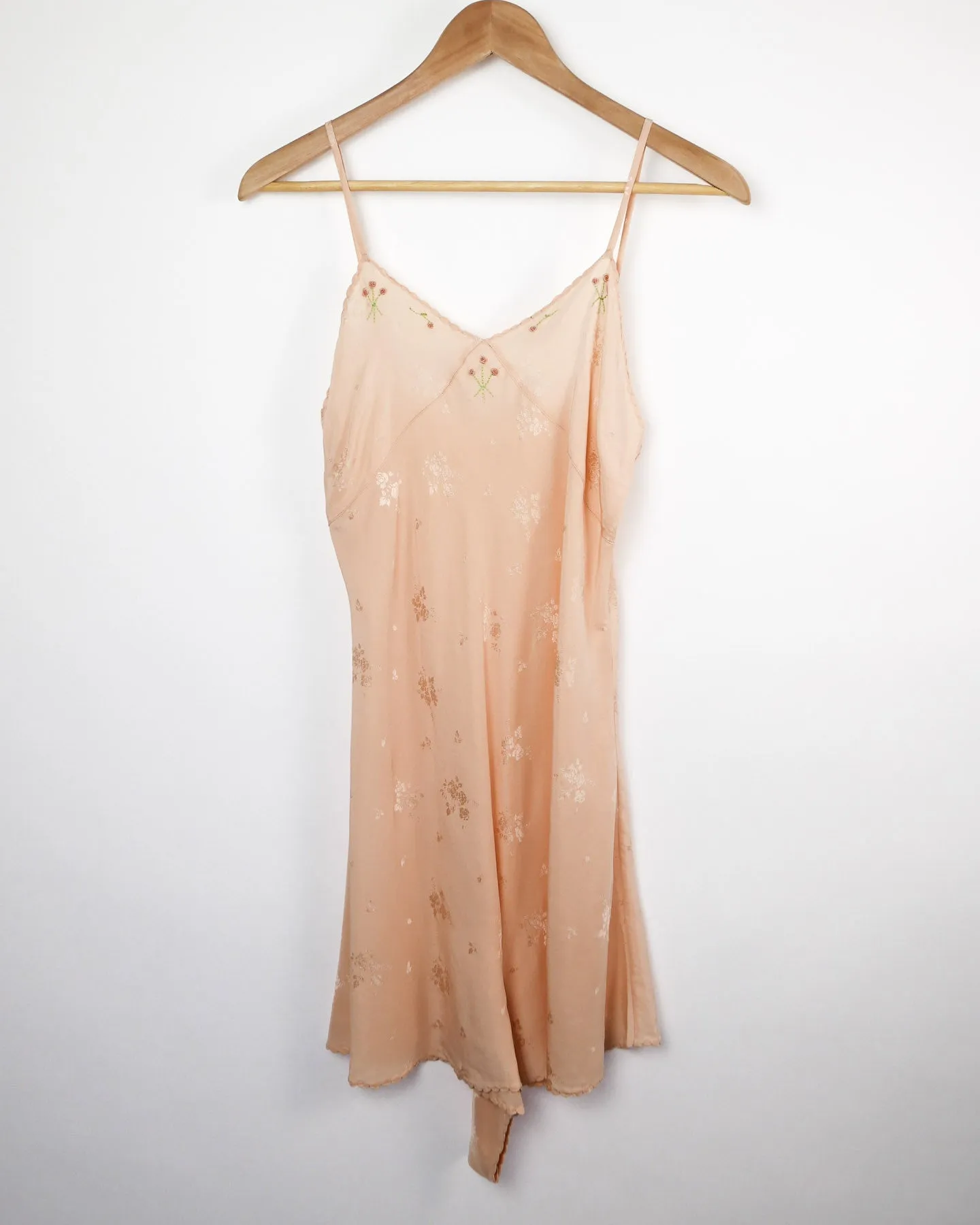 1920's Peach Silk Step-In