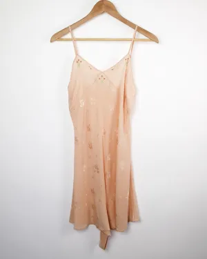 1920's Peach Silk Step-In