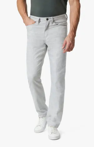 34 Heritage Charisma Relaxed Straight Leg Pants In Light Grey Hemp