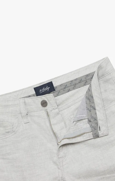 34 Heritage Charisma Relaxed Straight Leg Pants In Light Grey Hemp