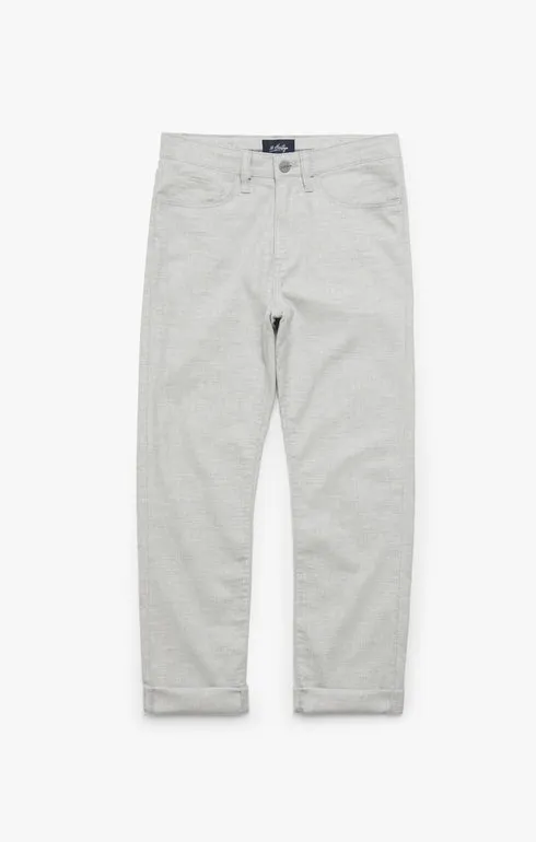 34 Heritage Charisma Relaxed Straight Leg Pants In Light Grey Hemp