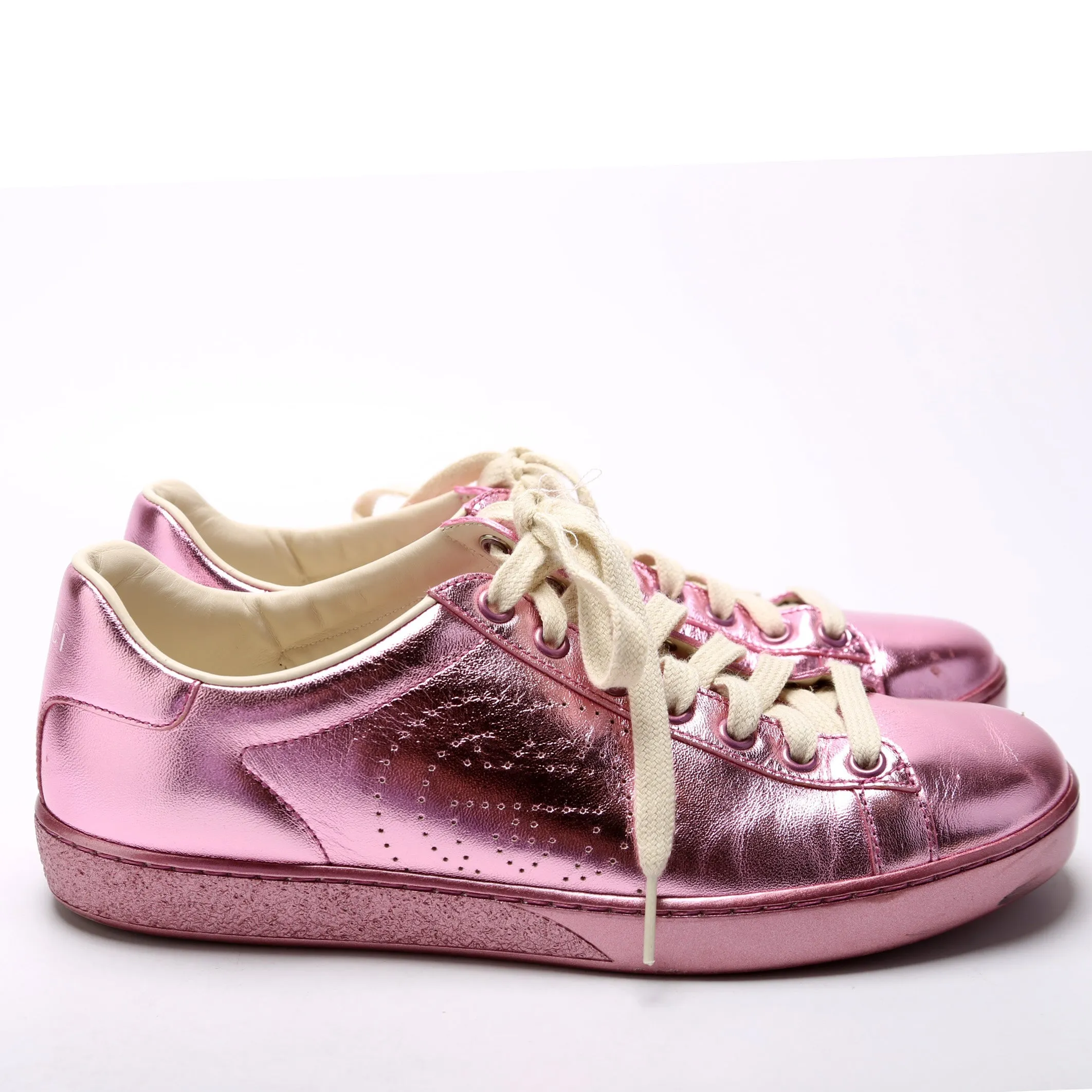 Ace Web Leather Sneakers Size 37.5
