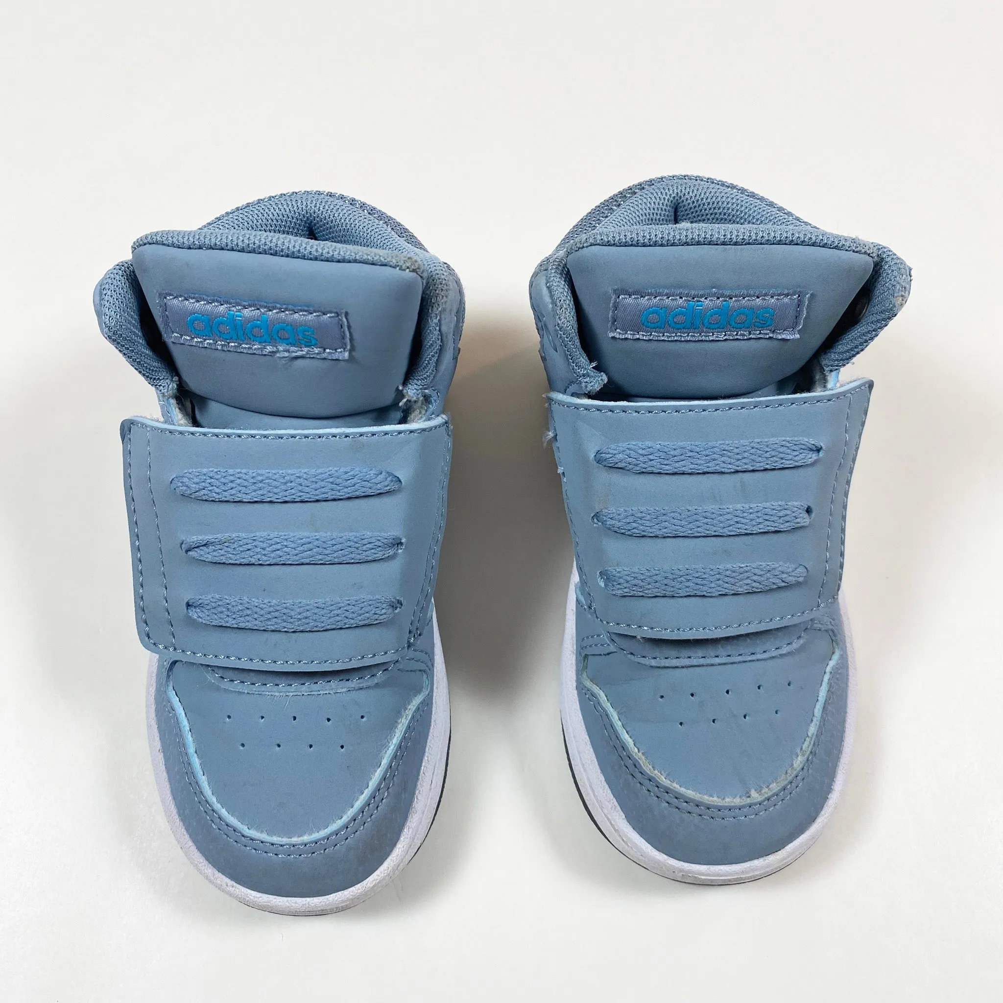 Adidas light blue Hoops basketball sneakers 24
