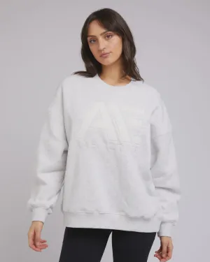 All About Eve Base Active Crew- Snow Marle