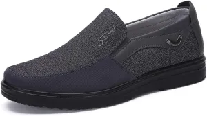 AngryMonkey Mens Slip On Loafer Plantar Fasciitis with Arch Support Dimleen Orthopedic Boat Shoes Pain Relief Cloth Shoes Large Sizes15