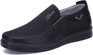 AngryMonkey Mens Slip On Loafer Plantar Fasciitis with Arch Support Dimleen Orthopedic Boat Shoes Pain Relief Cloth Shoes Large Sizes15
