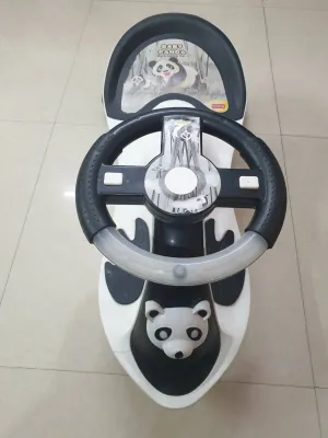 BABYHUG Baby Panda swing car with steering wheel