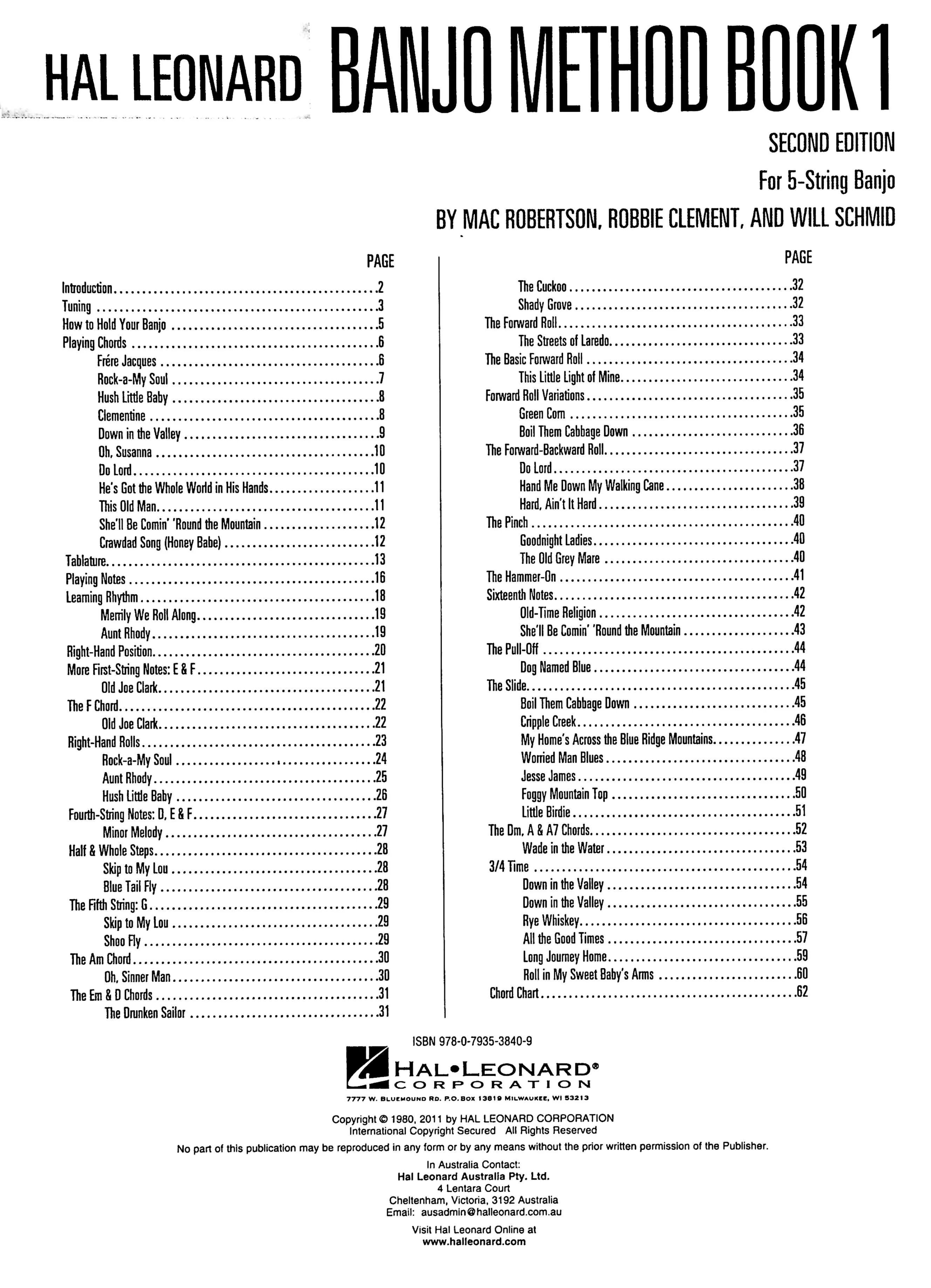 Banjo Method Book 1