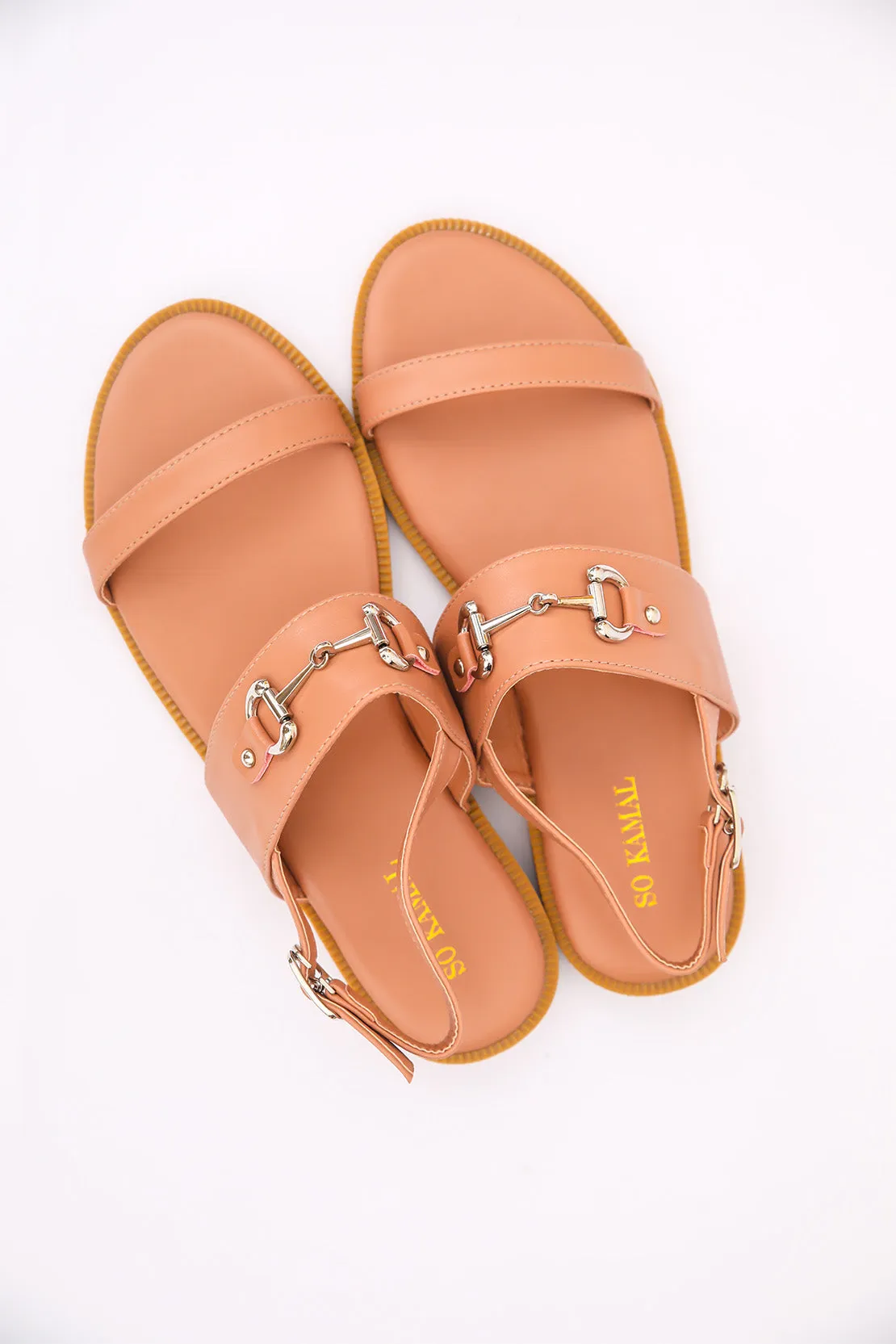 Basic Double Strapped Sandals - Pink