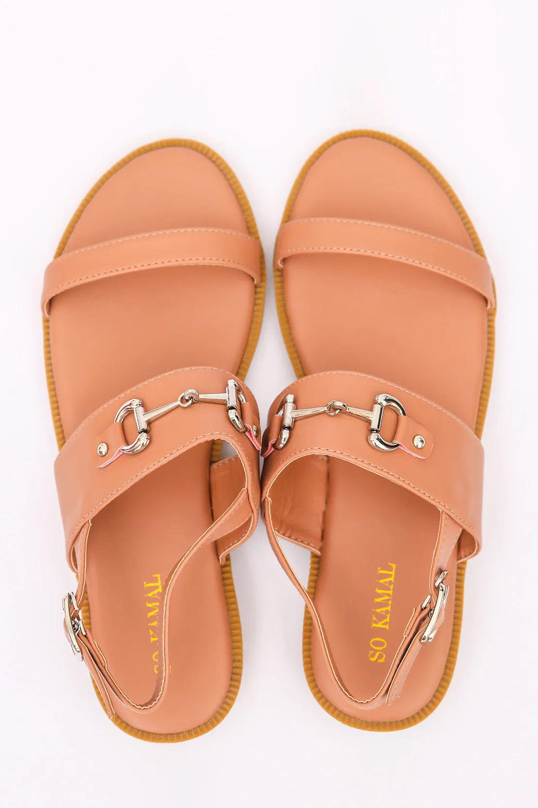 Basic Double Strapped Sandals - Pink