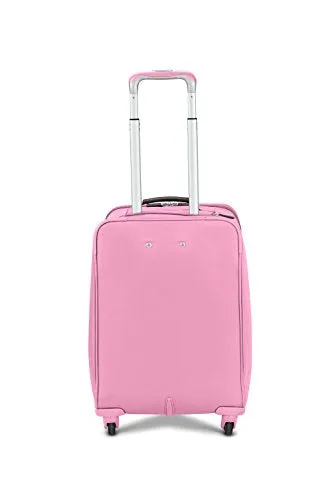 Biaggi Leggero 22" Foldable Spinner Carry On, Pink