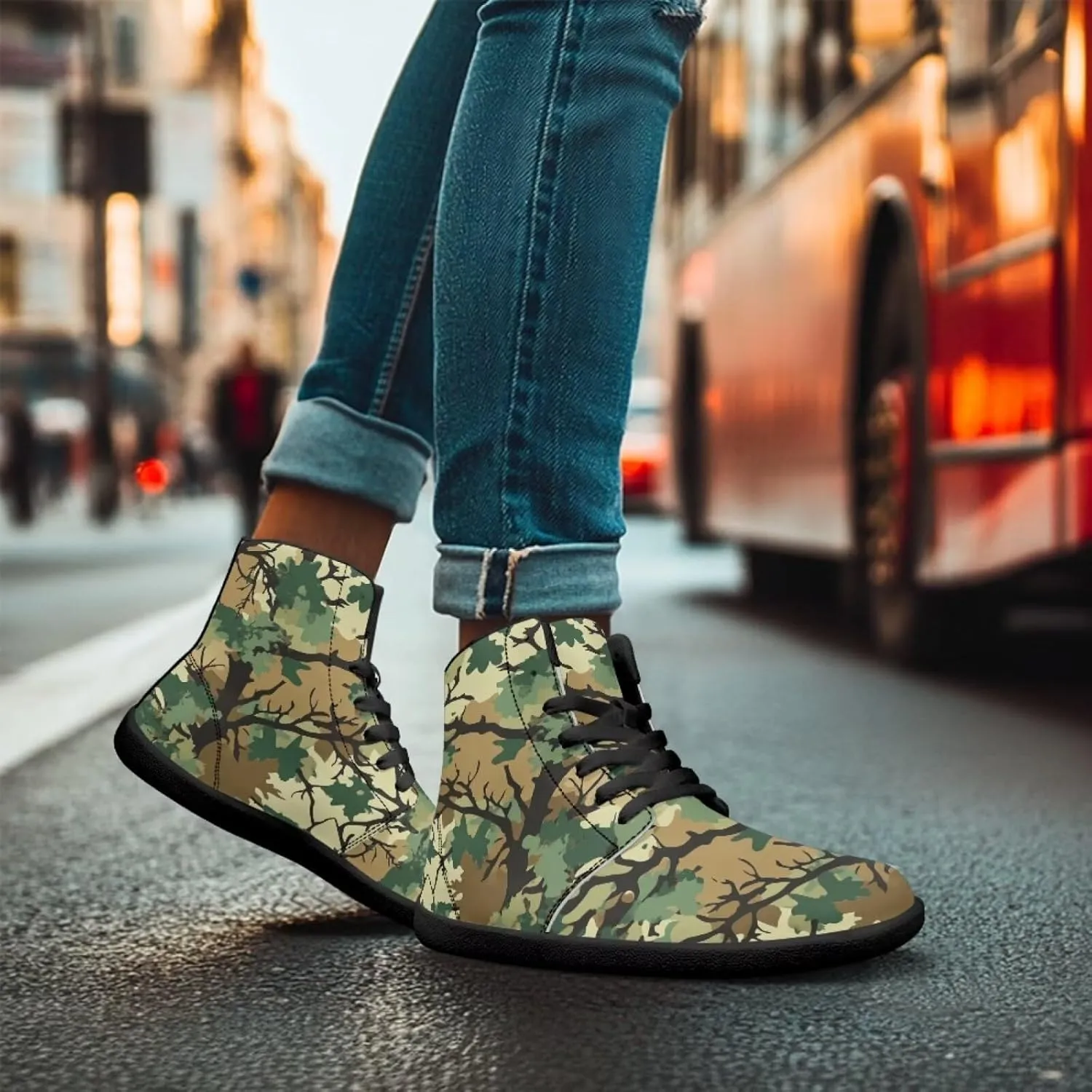 Binienty Women Men High Top Minimalist Barefoot Shoes Zero Drop Sole Outdoor Ankle Boot Shoes