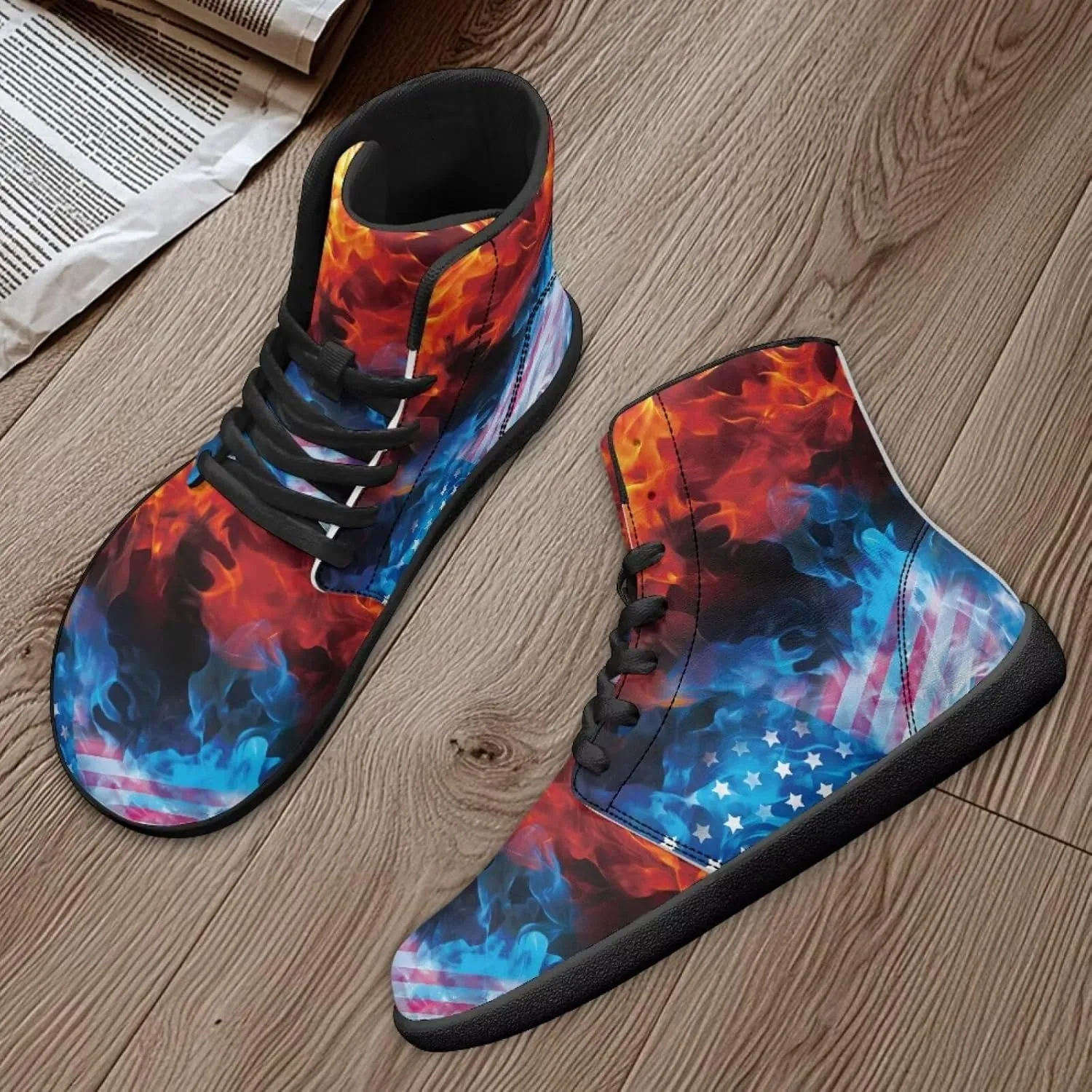 Binienty Women Men High Top Minimalist Barefoot Shoes Zero Drop Sole Outdoor Ankle Boot Shoes