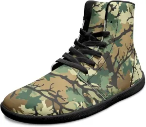 Binienty Women Men High Top Minimalist Barefoot Shoes Zero Drop Sole Outdoor Ankle Boot Shoes