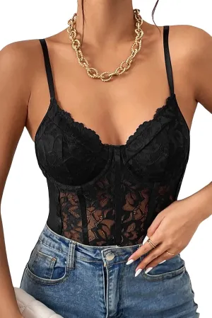 Black Lace Luxe Top