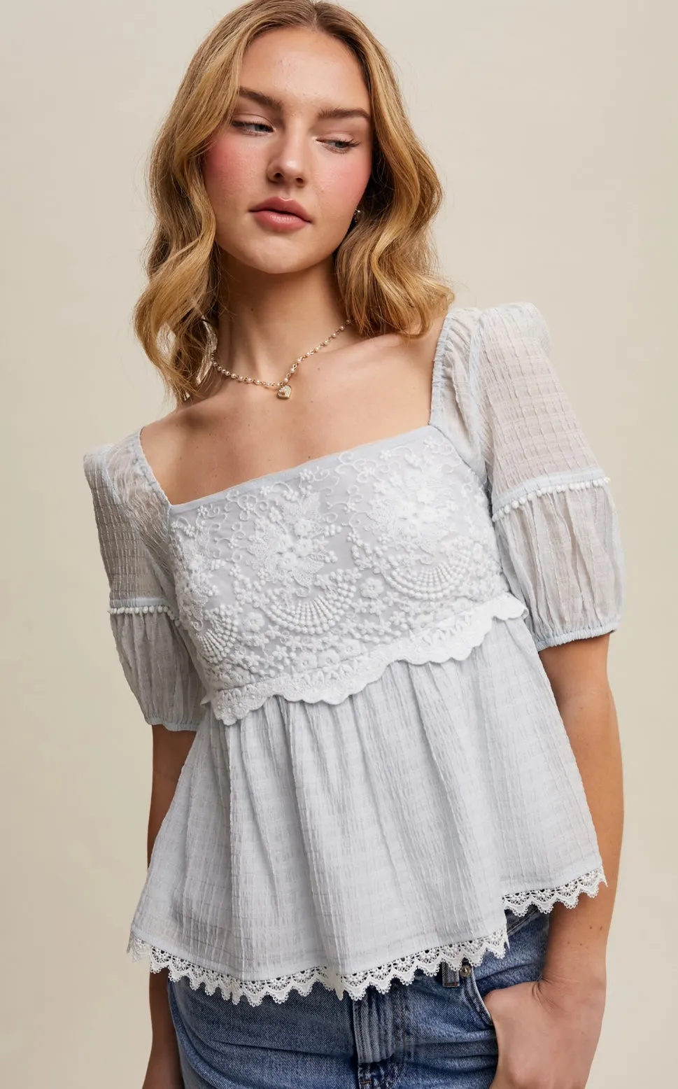Boho Embroidery Blouse