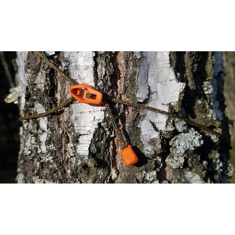 Bushmen ULTRALIGHT Tensioning Cords - Black/Orange