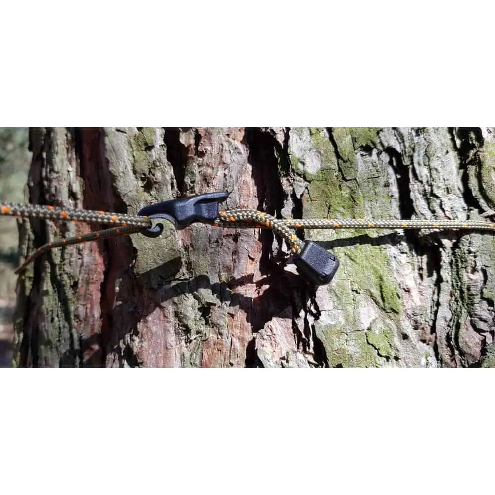 Bushmen ULTRALIGHT Tensioning Cords - Black/Orange
