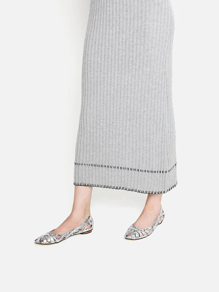 Celina Textured Weaved Flats