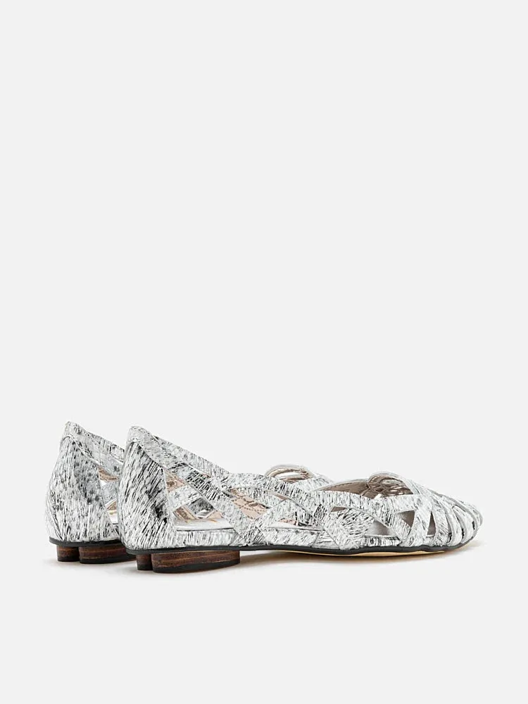 Celina Textured Weaved Flats