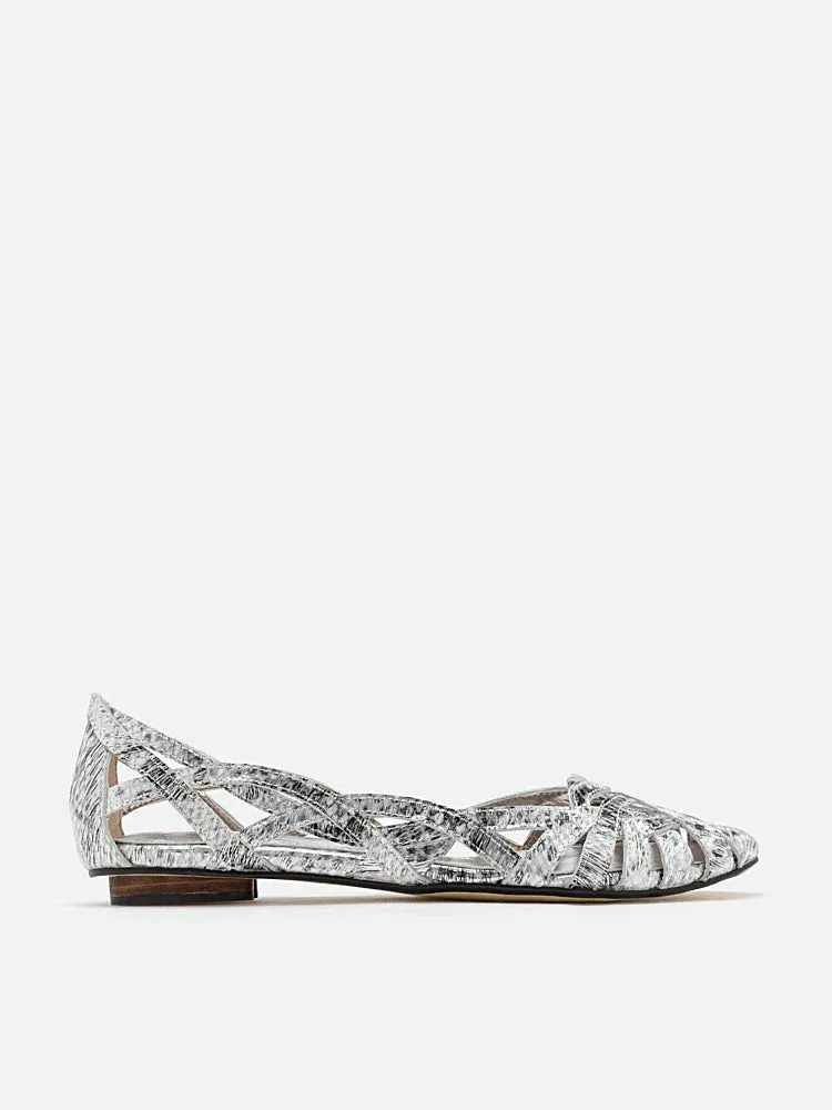 Celina Textured Weaved Flats