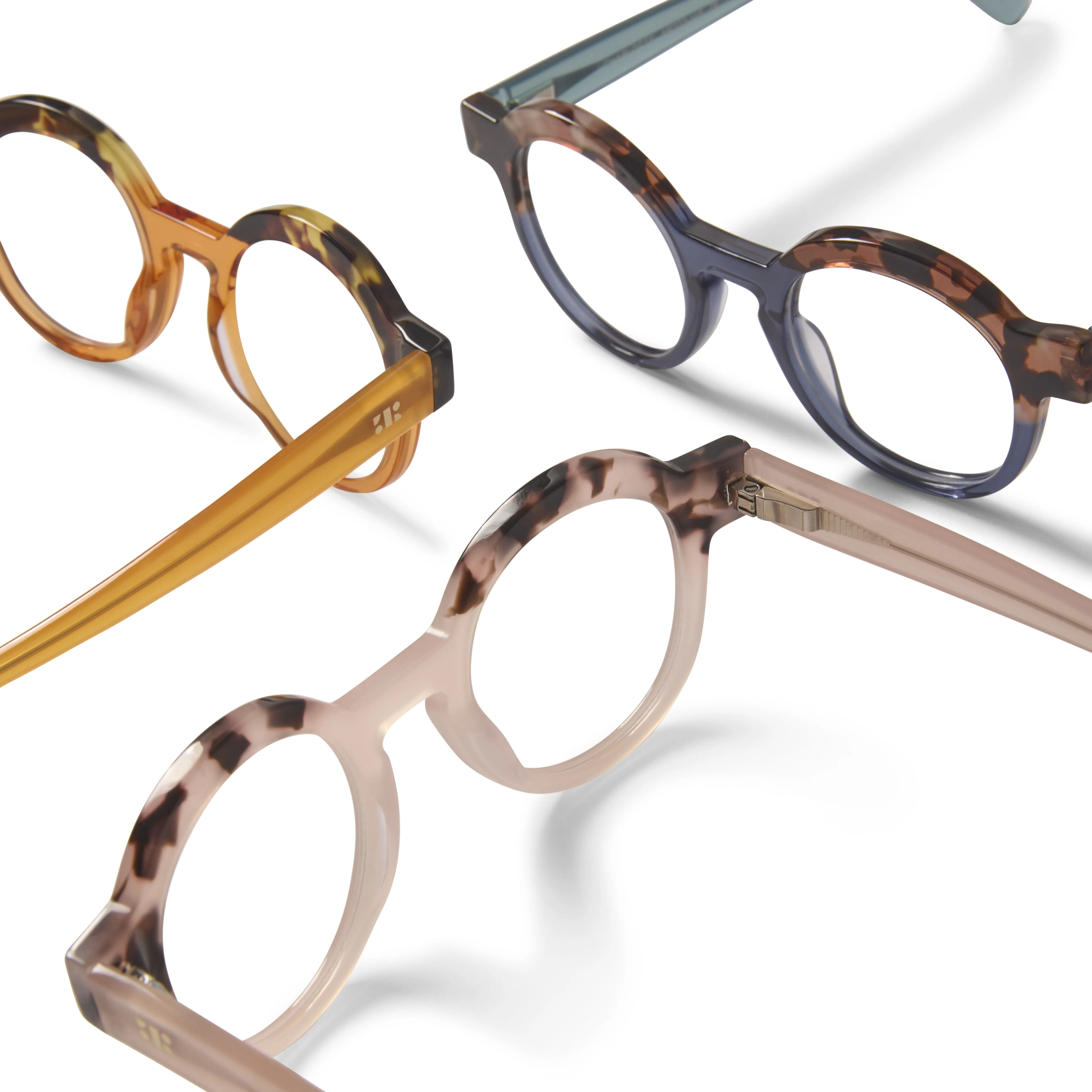 Charlotte Blue Light Orange & Tortoise