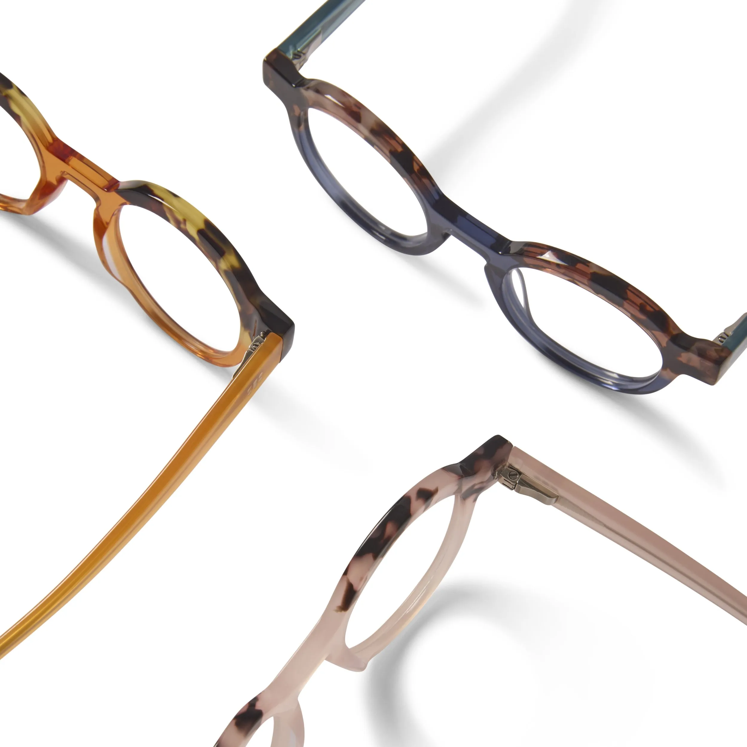 Charlotte Blue Light Orange & Tortoise