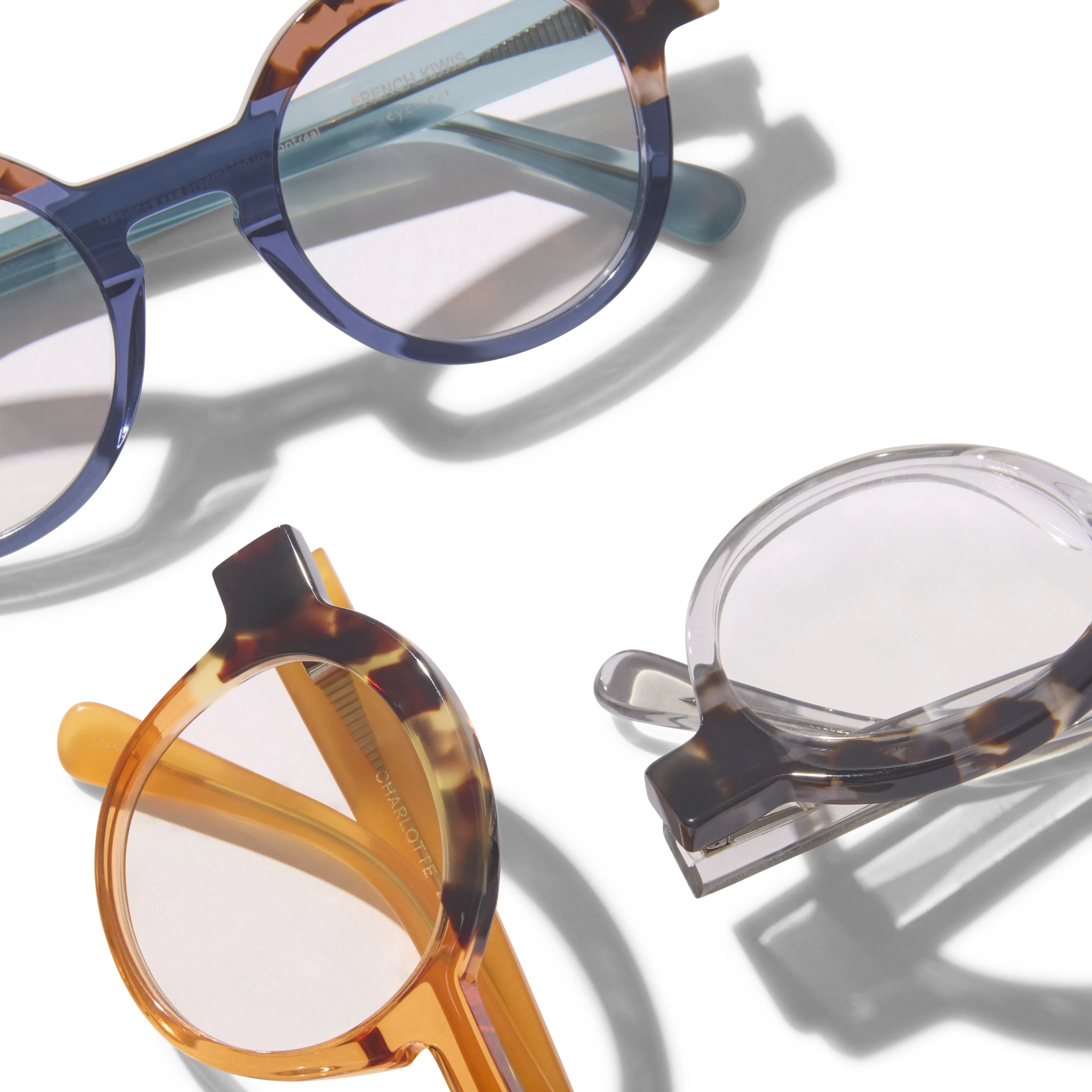 Charlotte Blue Light Orange & Tortoise