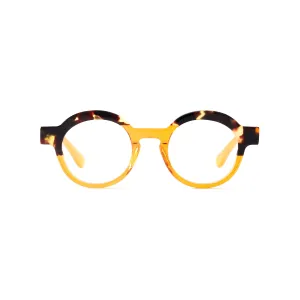 Charlotte Blue Light Orange & Tortoise
