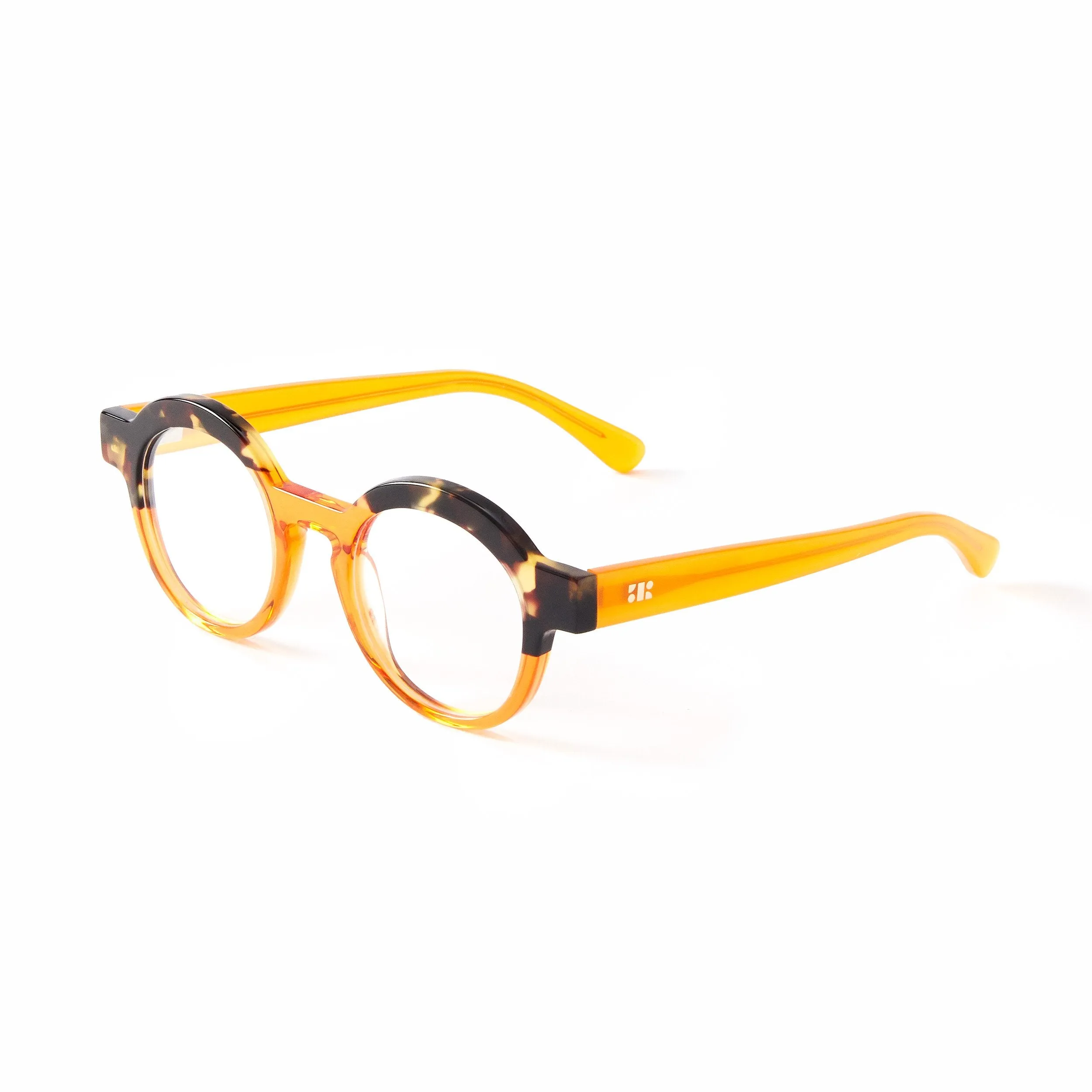Charlotte Blue Light Orange & Tortoise
