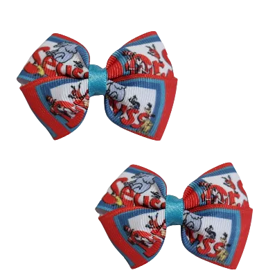 Cherish Hair Bow - Dr Seuss