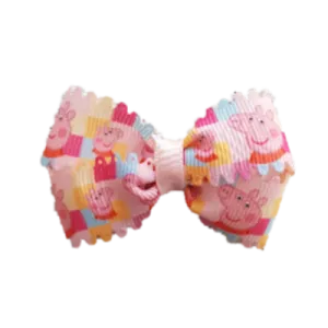 Cherish Hair Bow - Peppa Pig Checked
