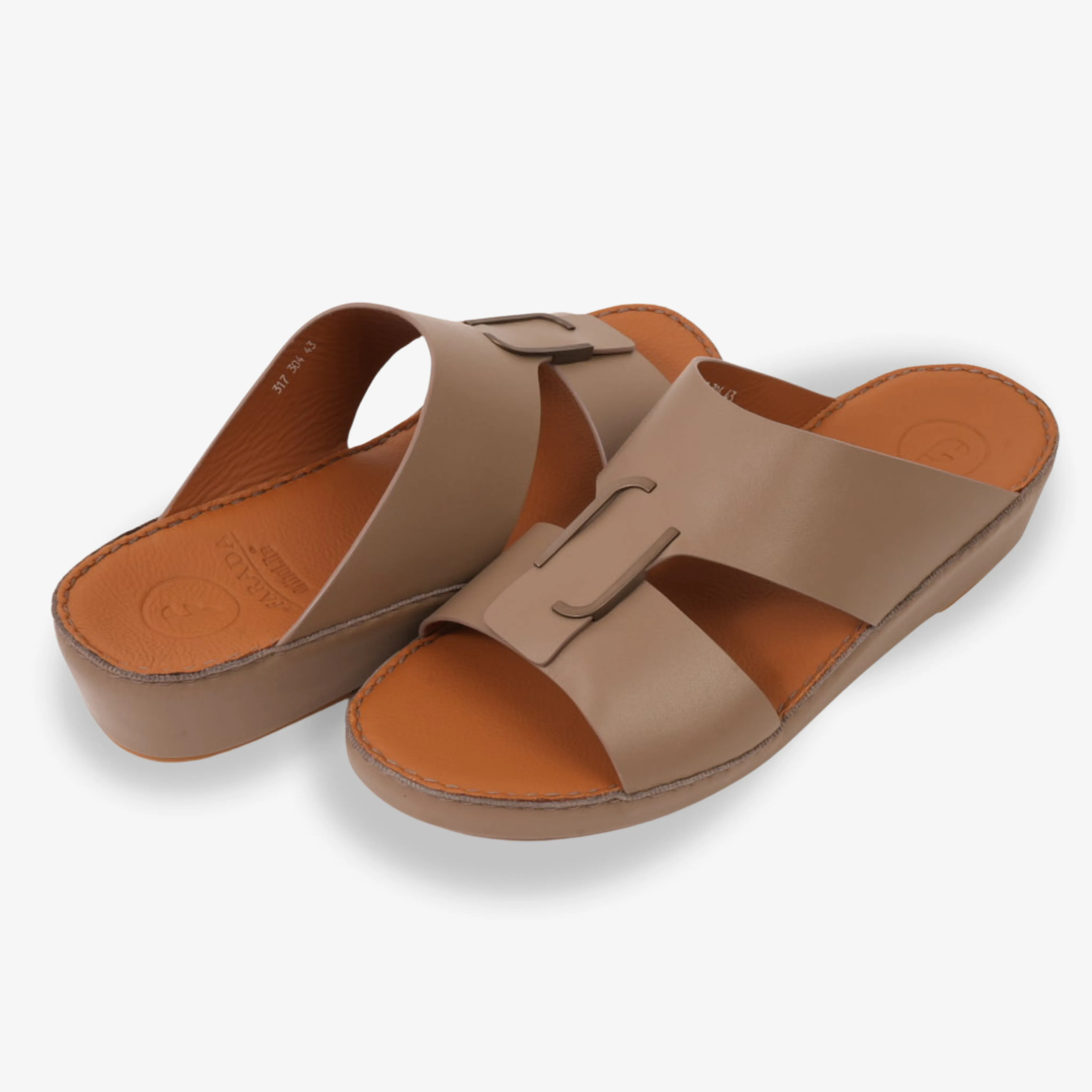 CLASSIC ARABIC NAPPA PUCCINI SANDALS TAUPE