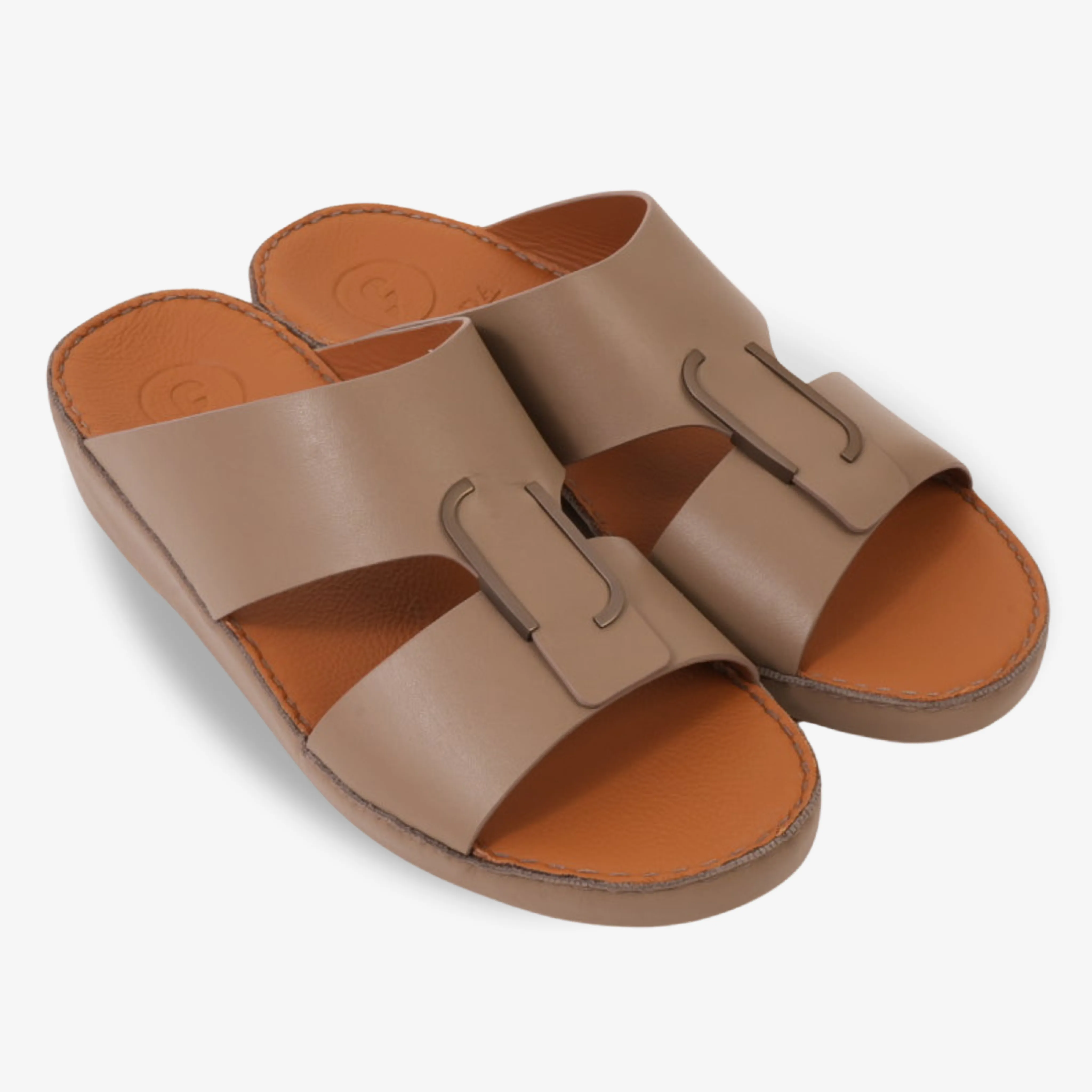 CLASSIC ARABIC NAPPA PUCCINI SANDALS TAUPE