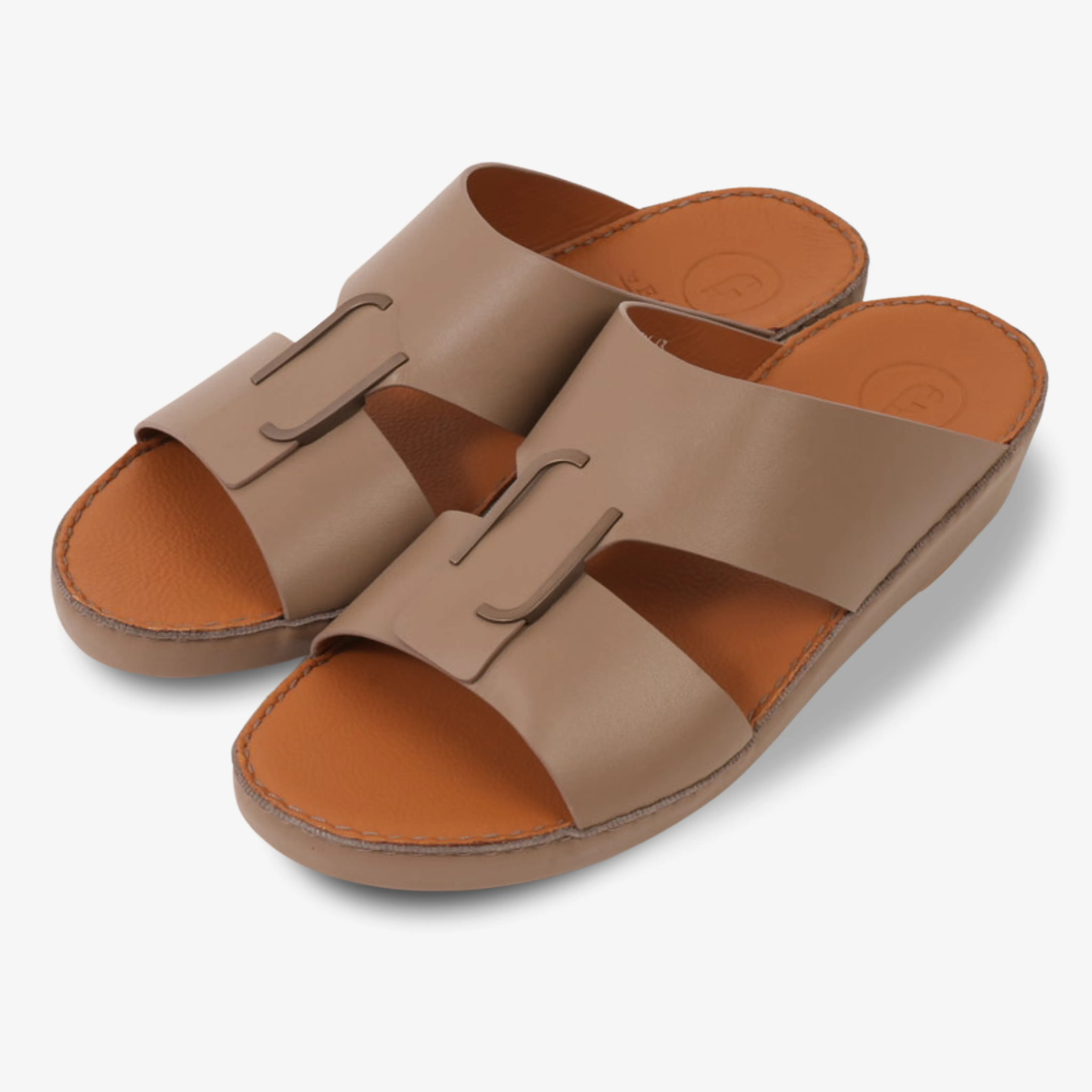CLASSIC ARABIC NAPPA PUCCINI SANDALS TAUPE