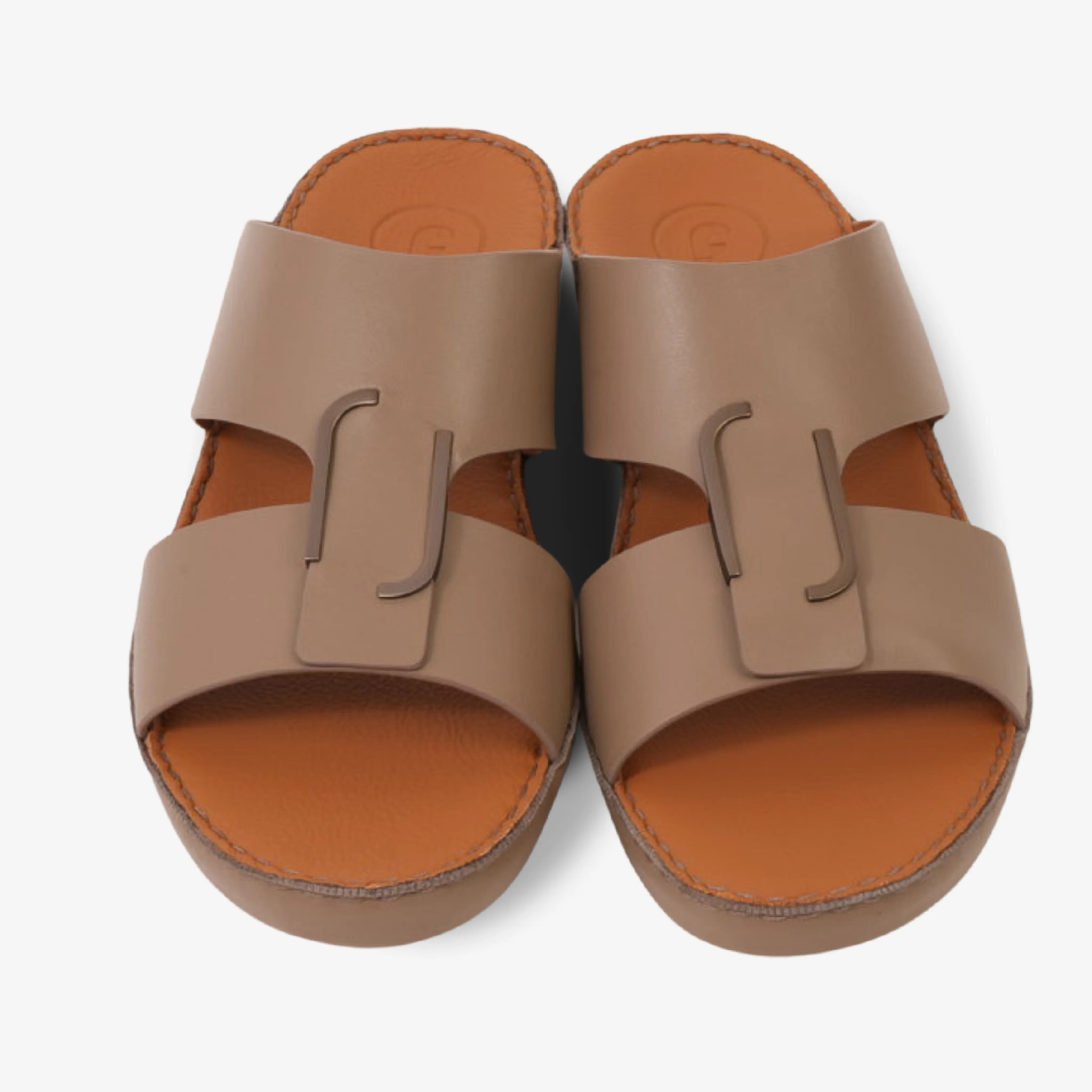 CLASSIC ARABIC NAPPA PUCCINI SANDALS TAUPE
