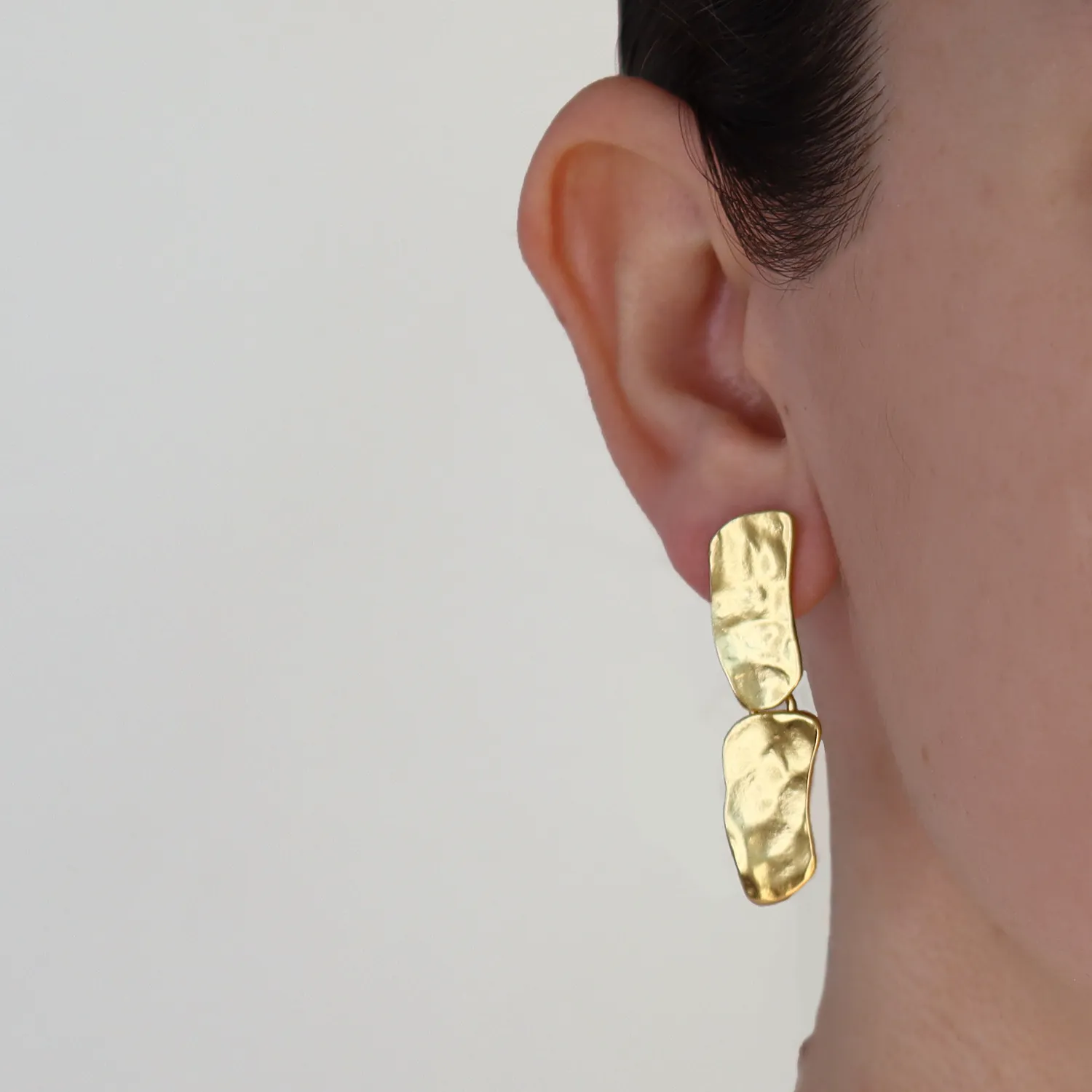 Cobblestone Clip Earrings