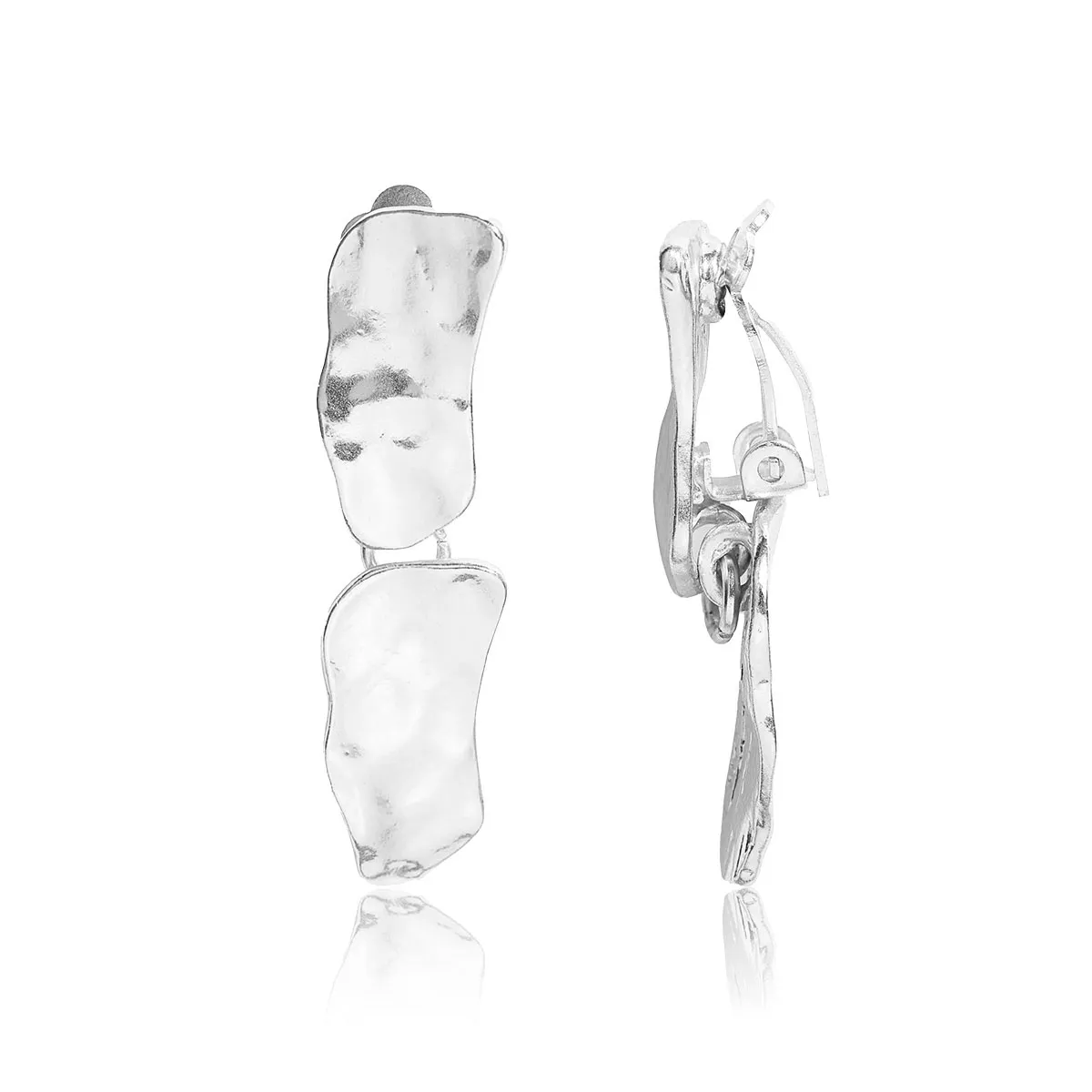 Cobblestone Clip Earrings