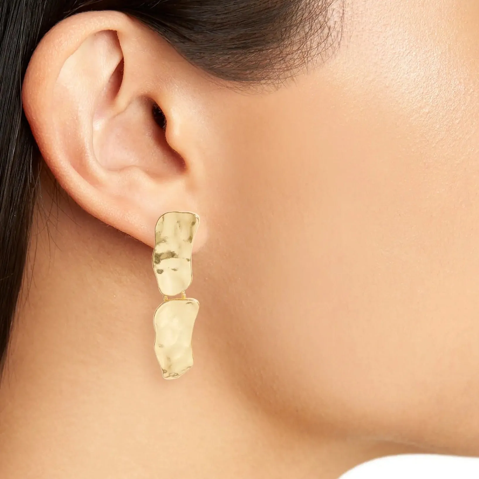 Cobblestone Clip Earrings