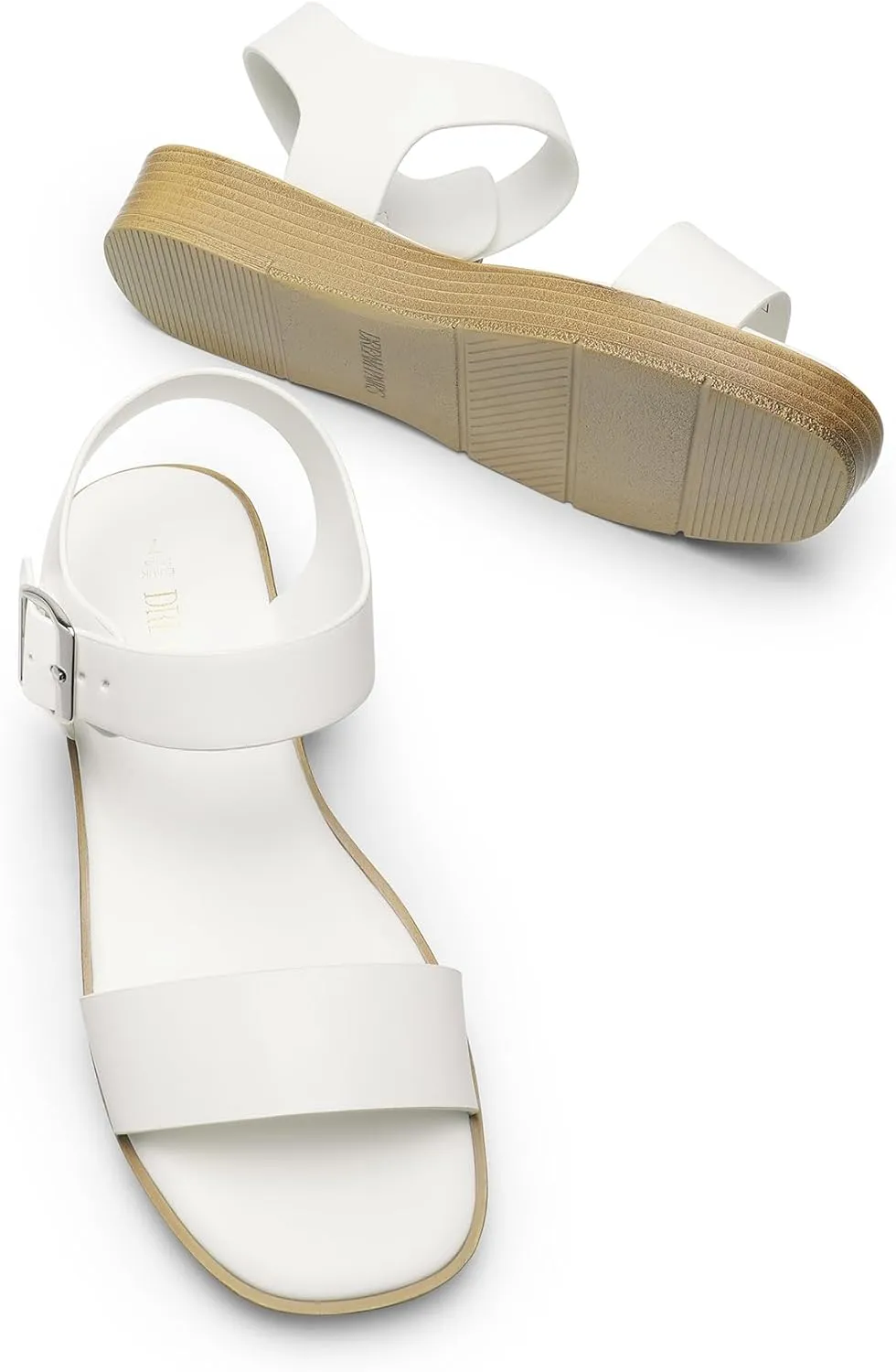 DREAM PAIRS Platform Sandals for Women, Comfortable Open Toe Wedge Sandals with Foam Insole, Lightweight Flatform Sandals for Women Dressy Casual Summer