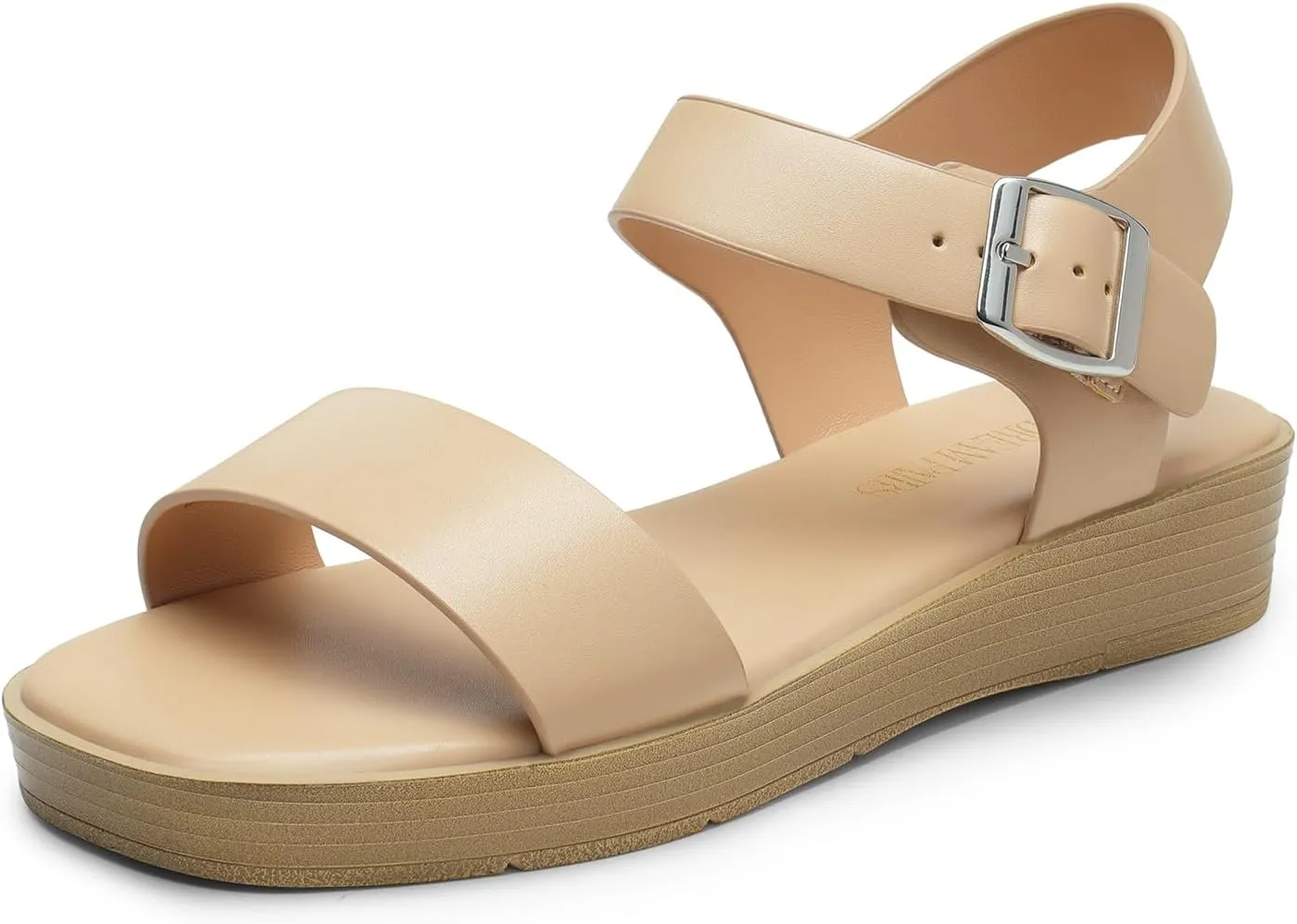 DREAM PAIRS Platform Sandals for Women, Comfortable Open Toe Wedge Sandals with Foam Insole, Lightweight Flatform Sandals for Women Dressy Casual Summer