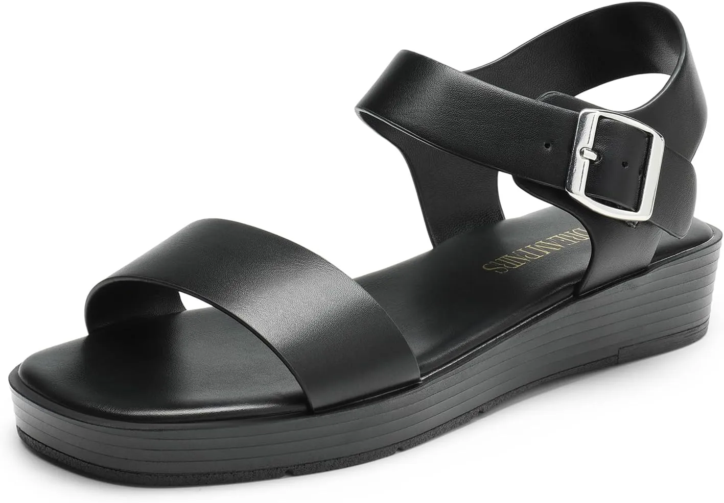 DREAM PAIRS Platform Sandals for Women, Comfortable Open Toe Wedge Sandals with Foam Insole, Lightweight Flatform Sandals for Women Dressy Casual Summer