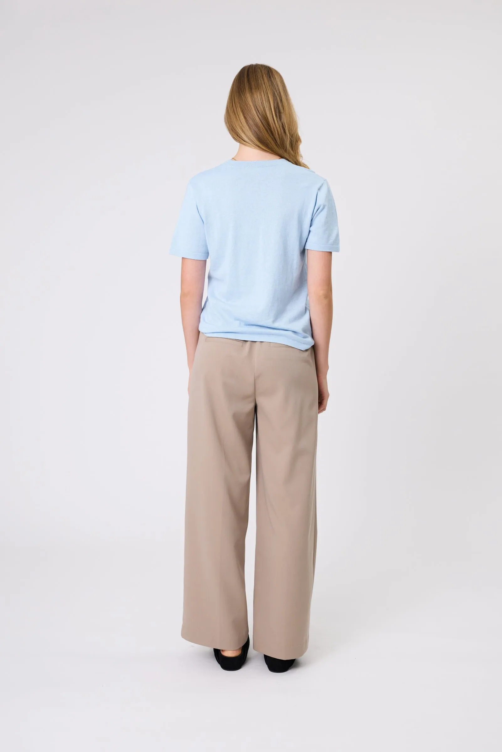 Encore Knit Tee - Ice Blue