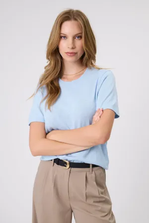 Encore Knit Tee - Ice Blue