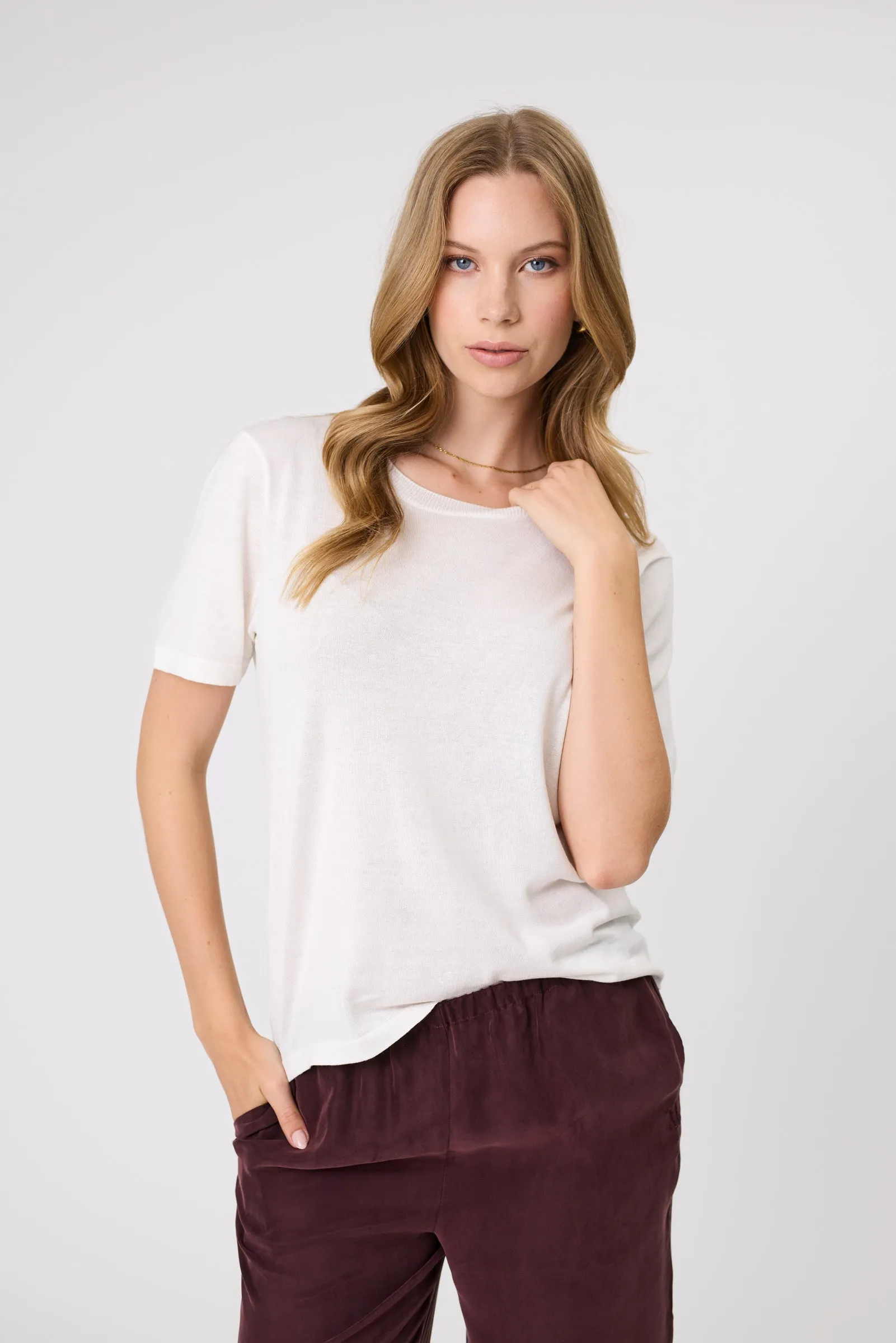 Encore Knit Tee - Ivory