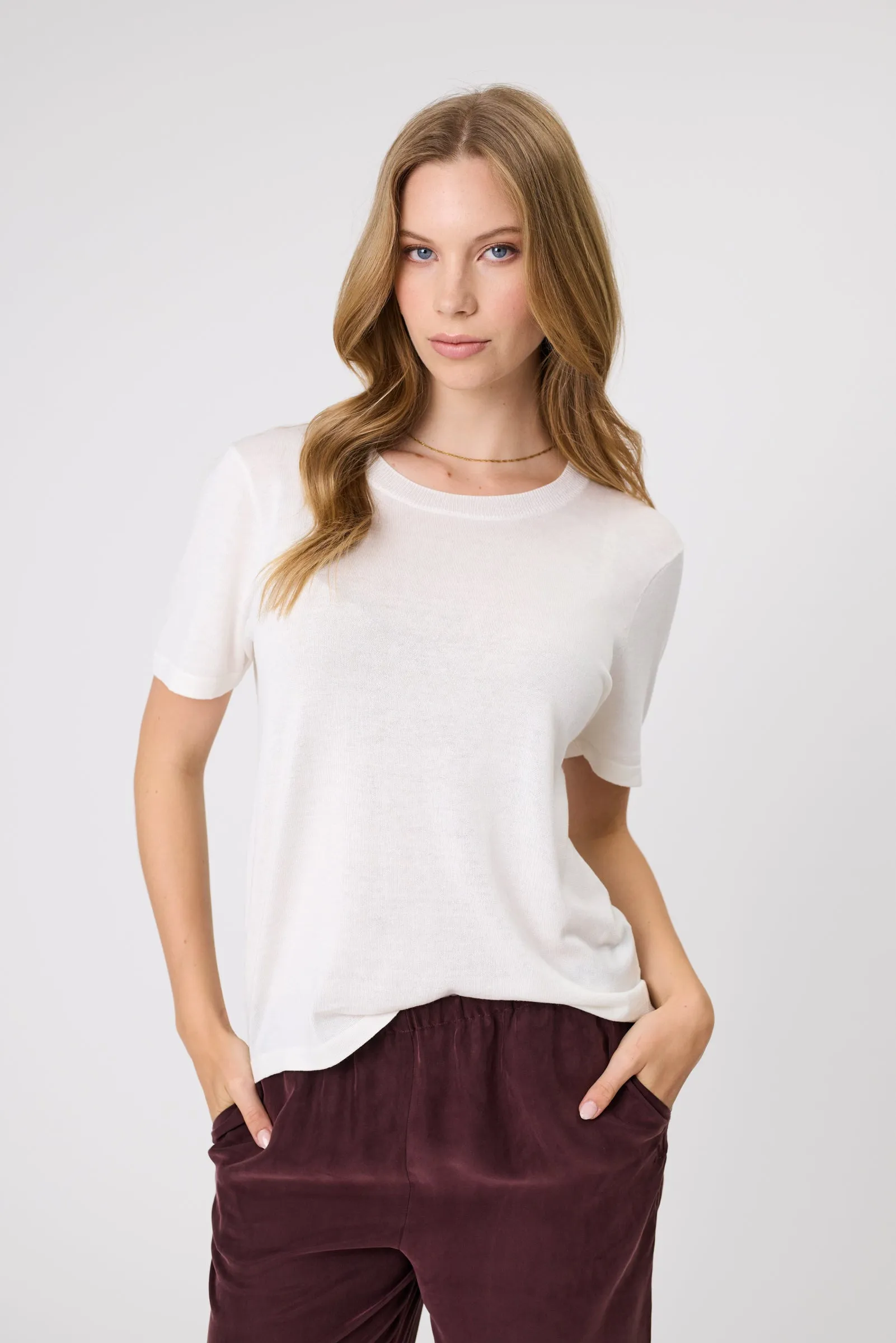 Encore Knit Tee - Ivory