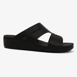 FARADA CLASSIC SLIDE FEATURING SIGNATURE LOGO PRINT BLACK