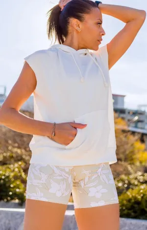 Floating Floral Yoga Shorts