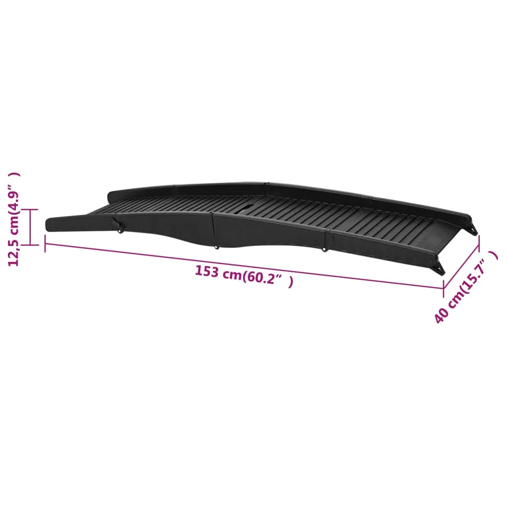 Folding Dog Ramp (Black)