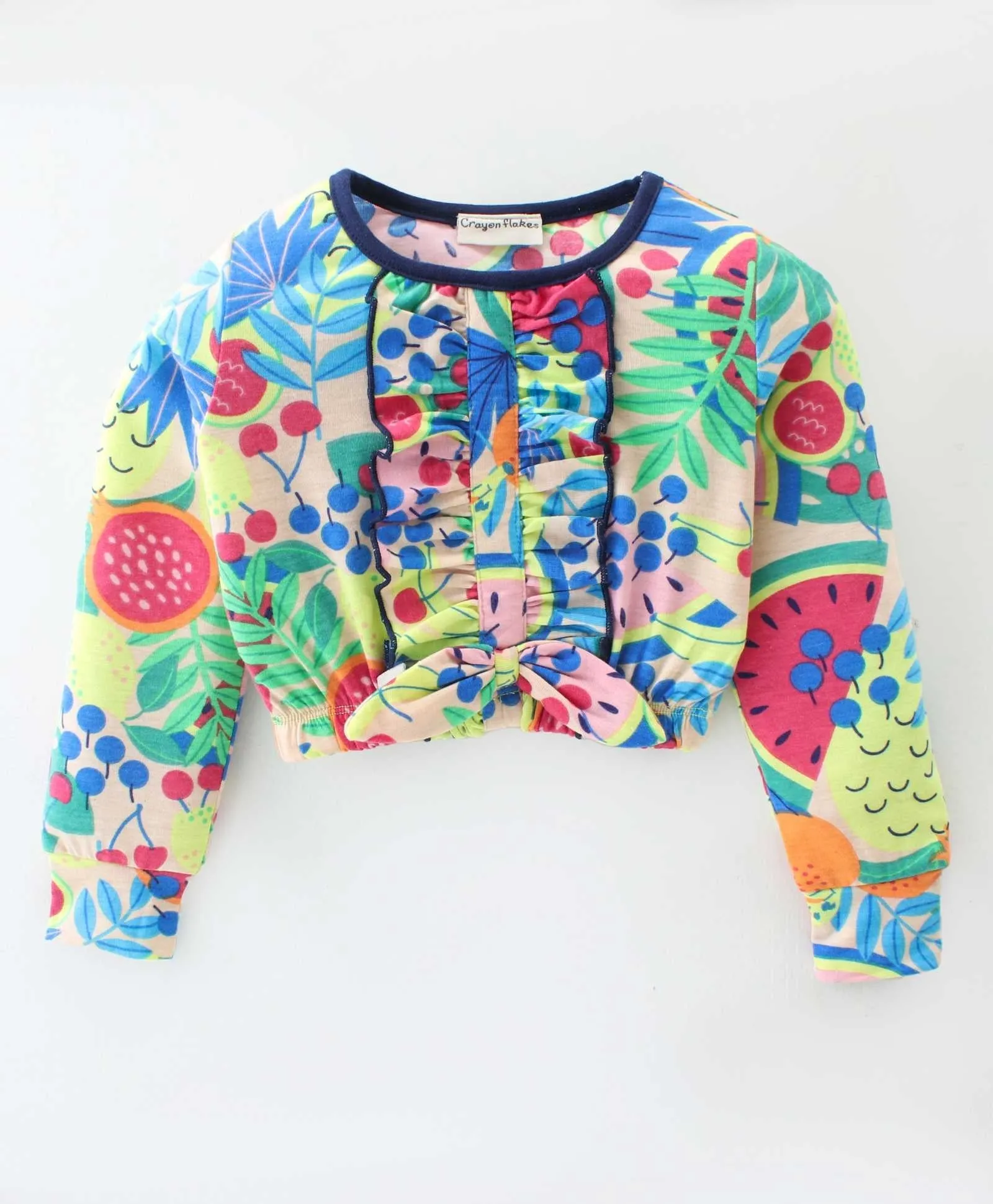Fruits with Frill Top Jogger Set